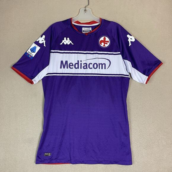 Kappa Jersey Mens L Purple Fiorentina Home Football 2021-22 Nico Gonzalez‎ #22 - Picture 1 of 14